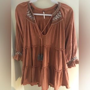 Free People Dreamweaver Embroidered Tunic